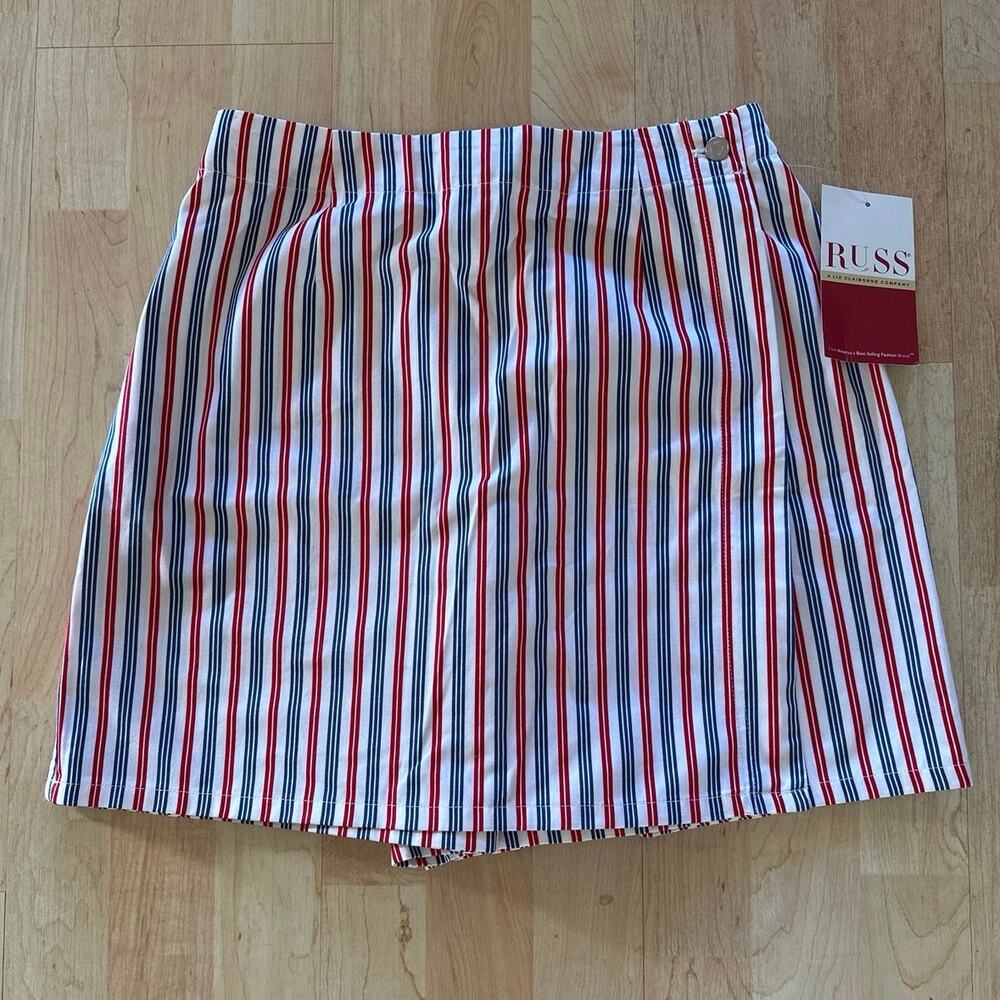 *Russ Red White & Blue Skort Size 8